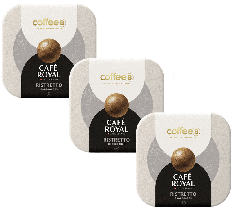 Boule de café Ristretto x 27 Compatible CoffeeB - CAFÉ ROYAL