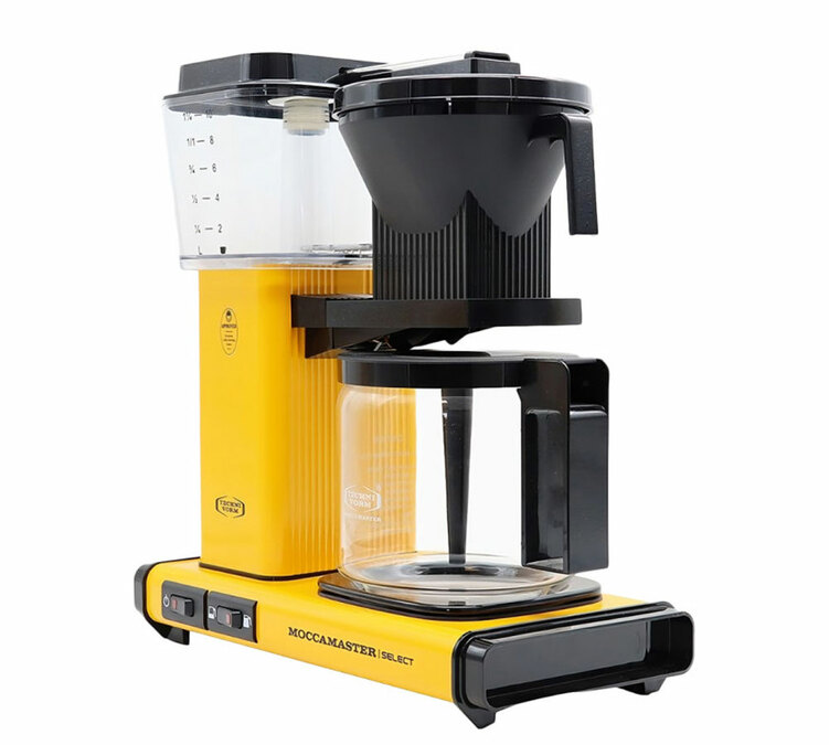 moccamaster cafetiere filtre jaune