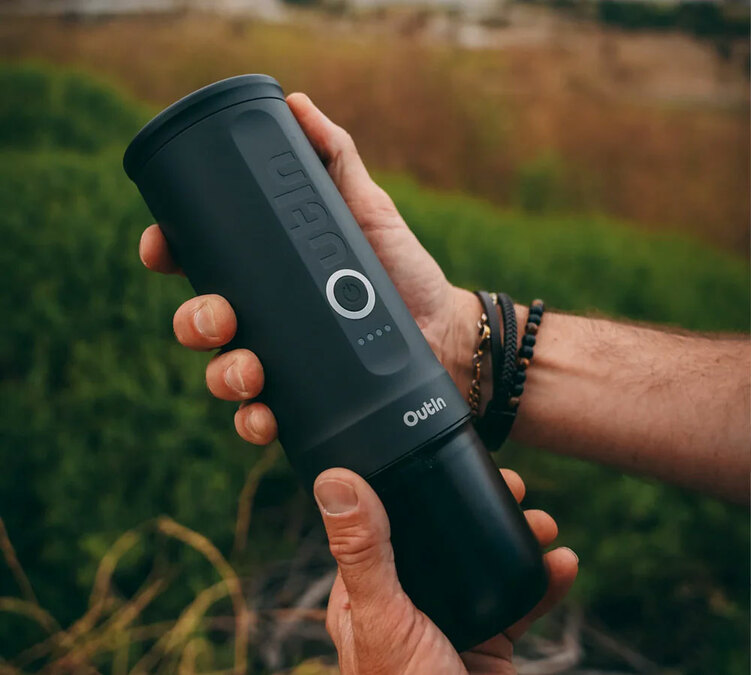 OutIn Nano portable coffee maker grey