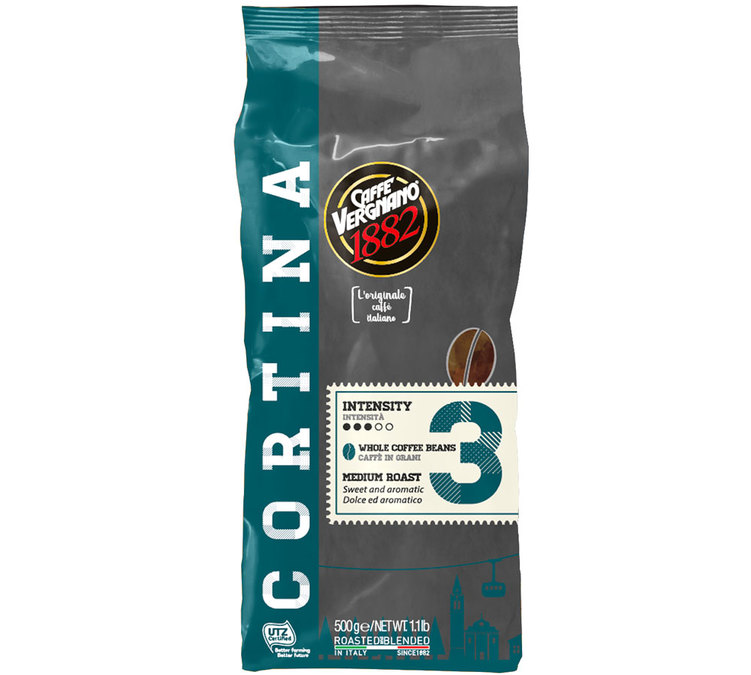 Caffe Vergnano Coffee Beans Cortina Utz City Line 500g