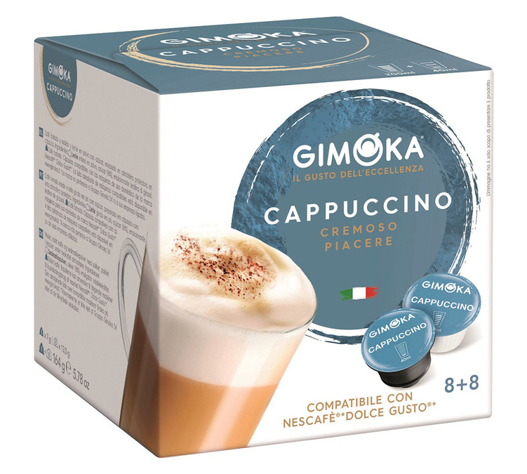 Capsule compatible Nescafe® Dolce Gusto® Gimoka espresso cappuccino 8+8
