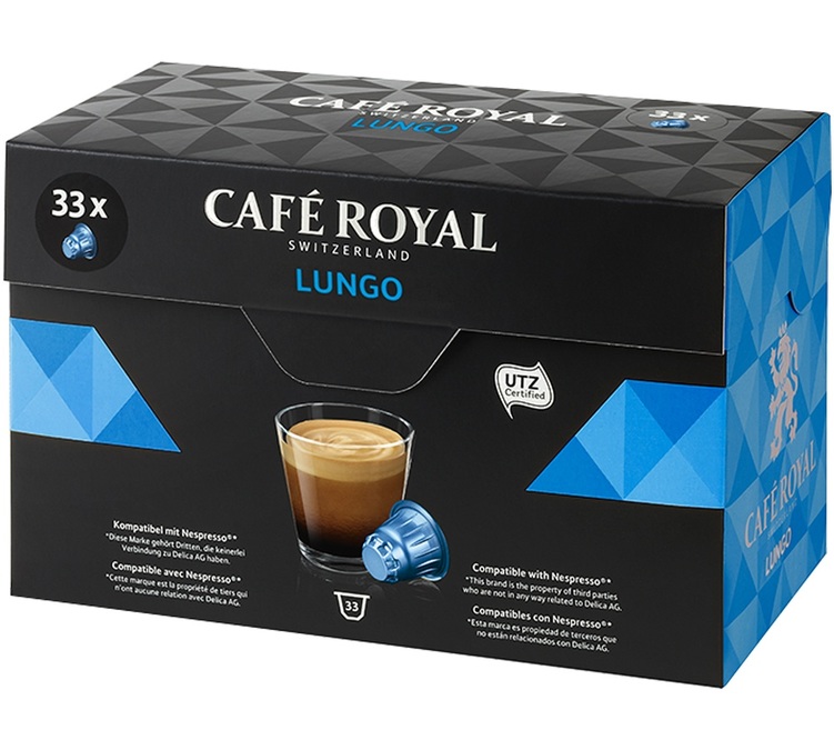 33 capsules Lungo compatibles Nespresso® Café Royal