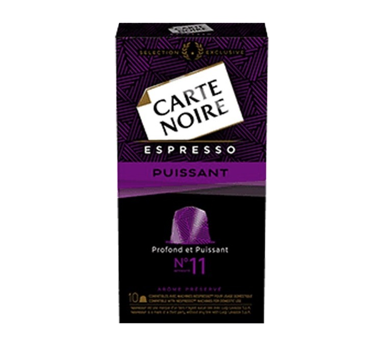 10 Capsules Compatibles Nespresso Carte Noire Puissant