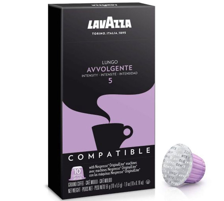 Lavazza Lungo Avvolgente coffee for Nespresso x 10 capsules