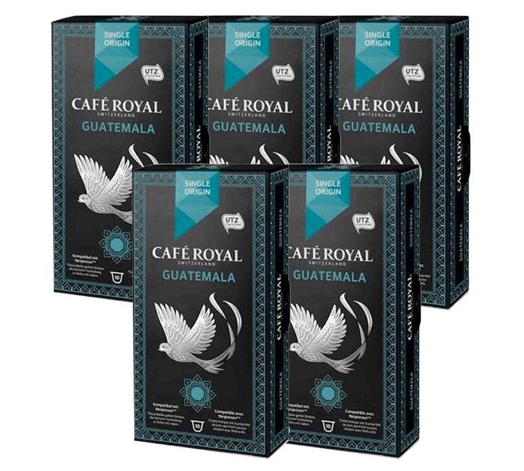 50 capsules Guatemala compatible Nespresso Café Royal