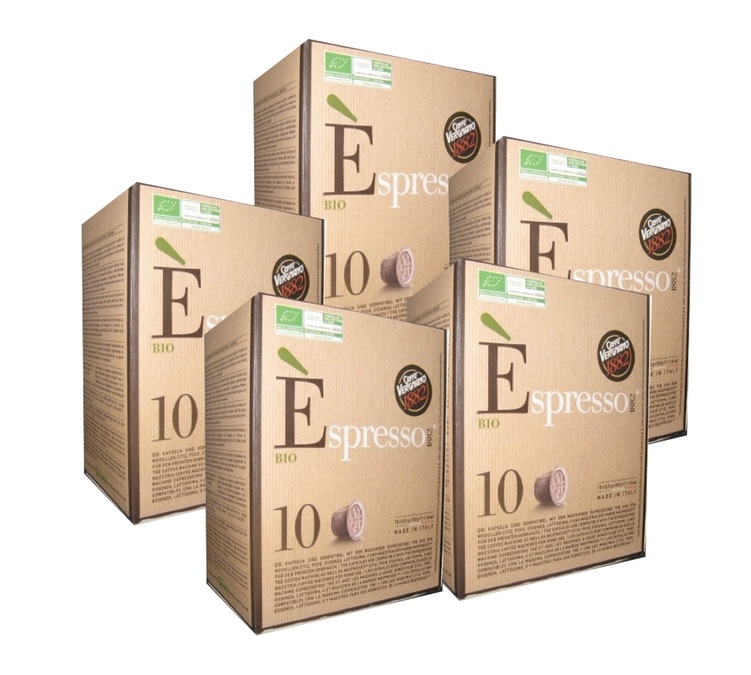 Caffè Vergnano capsules Organic Espresso x 50 coffee pods