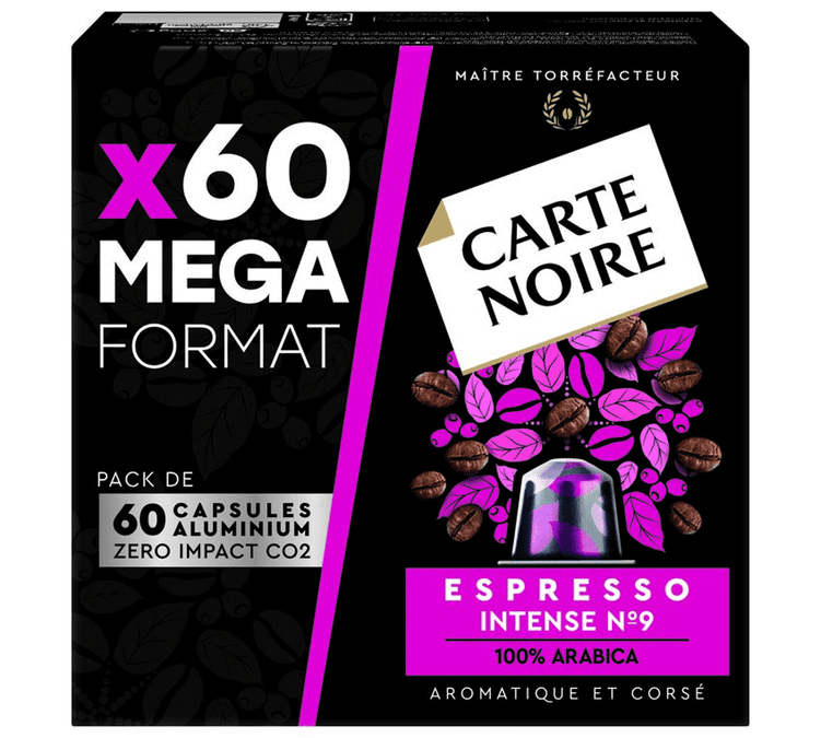 Carte Noire Café - 50 Capsules Intense N°9 Nespresso Compatibles
