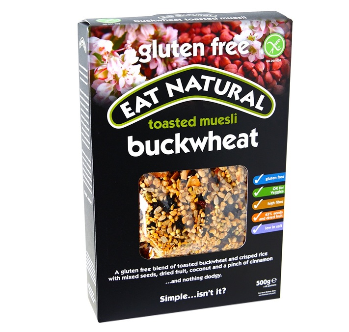 Céréales Buckwheat Muesli toasté 500g. Gluten free.