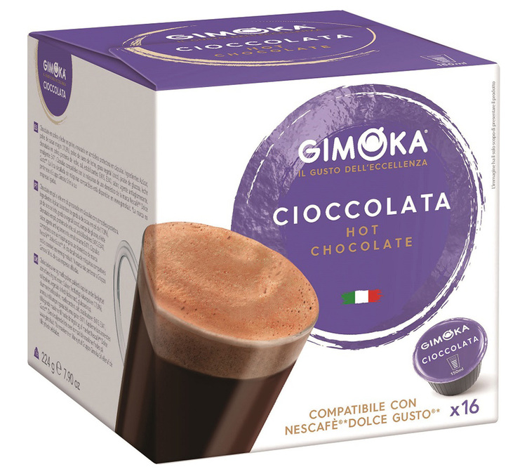 Capsule compatible Nescafe® Dolce Gusto® Gimoka espresso cioccolata x16