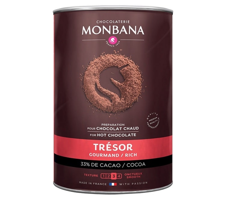 Chocolat en poudre Monbana Trésor 33% de cacao - 1Kg