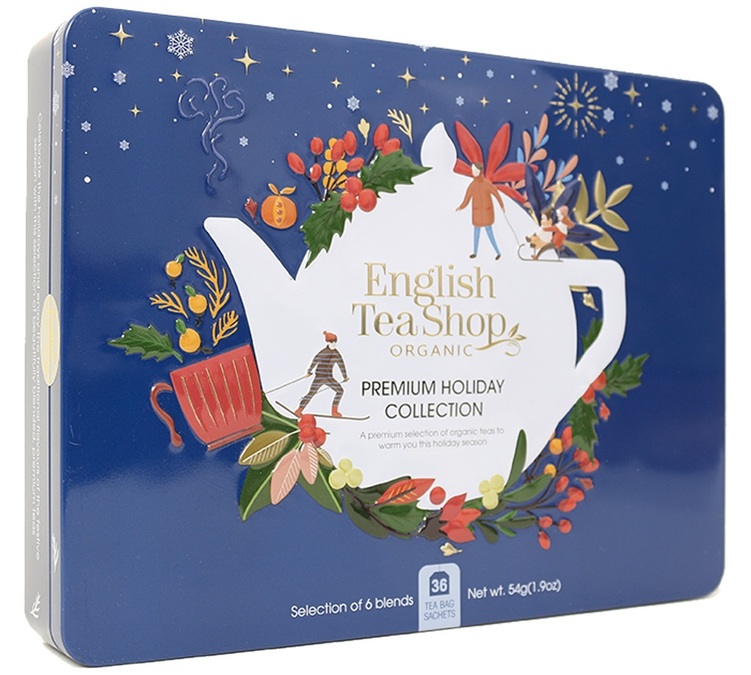 Coffret thé bio Collection Holiday Bleu 36 sachets bio - English Tea Shop