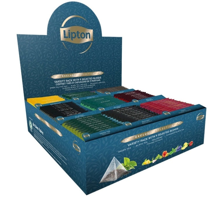 Coffret thé Lipton Exclusive Selection 9 variétés - 108 sachets