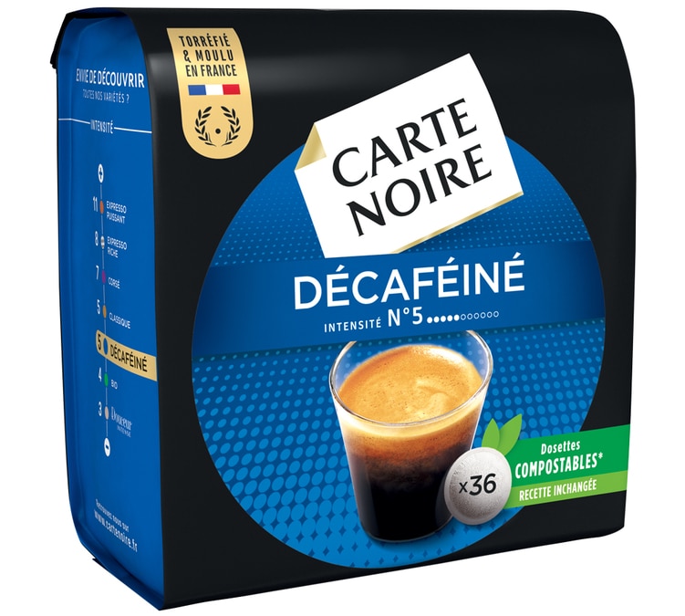 Dosettes souples n°5 Décaféiné x36 - Carte Noire