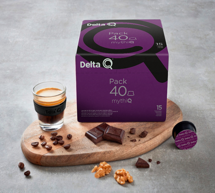 DELTA Q Pack XL 40 capsules Mythiq n°15 cacao chocolat framboise