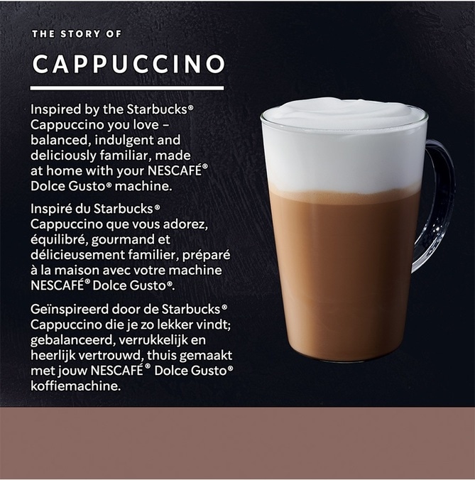 Offre 2+1 - 12 capsules Cappuccino compatibles Nespresso® - Starbucks