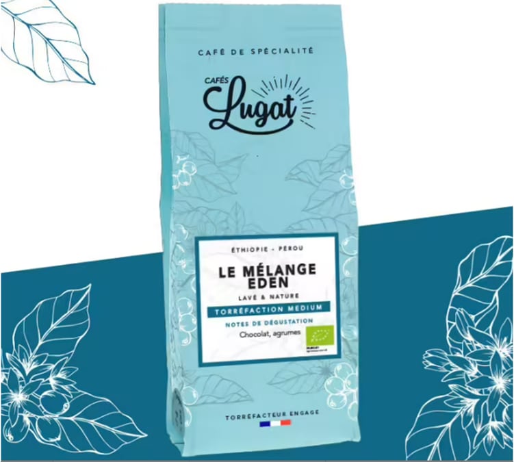 café grains mélange cotentin torréfié en Normandie. 26,90€/kg - Cafés