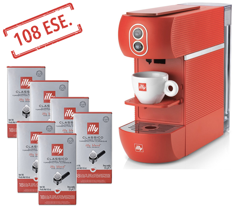 Illy Rouge et 108 dosettes offertes