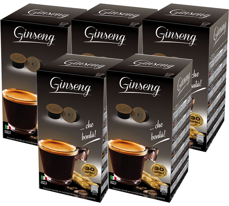 150 x Capsules Ginseng pour machines Espresso Cap