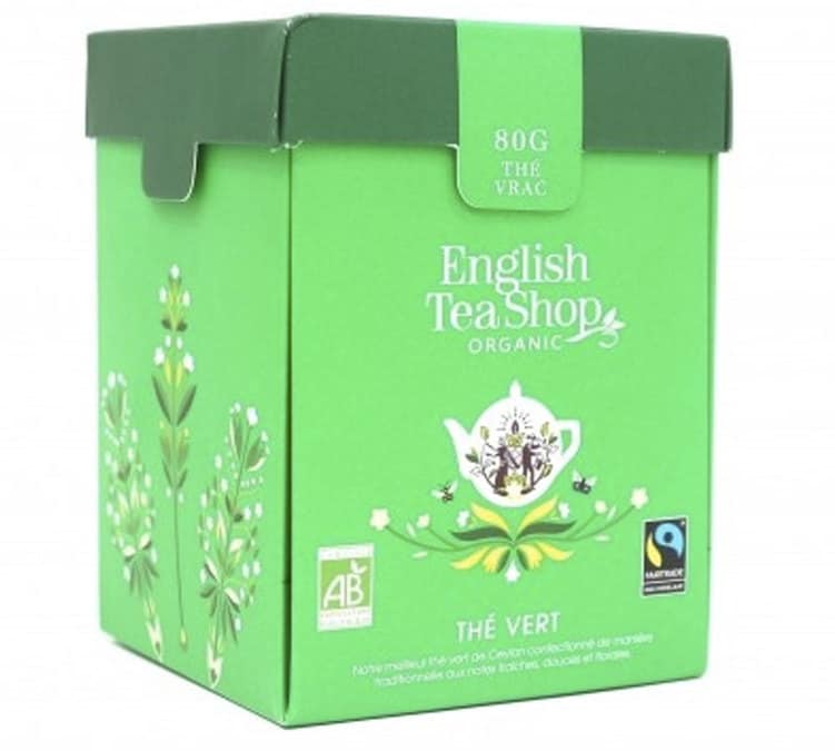 Thé vert bio nature - English Tea Shop - Format Vrac 80g