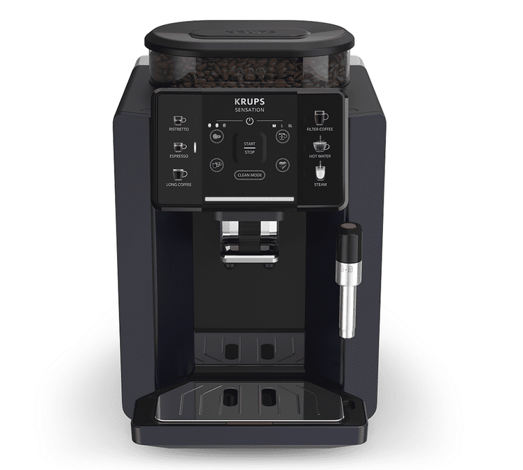 Machine à café à grains Sensation bleu / noir