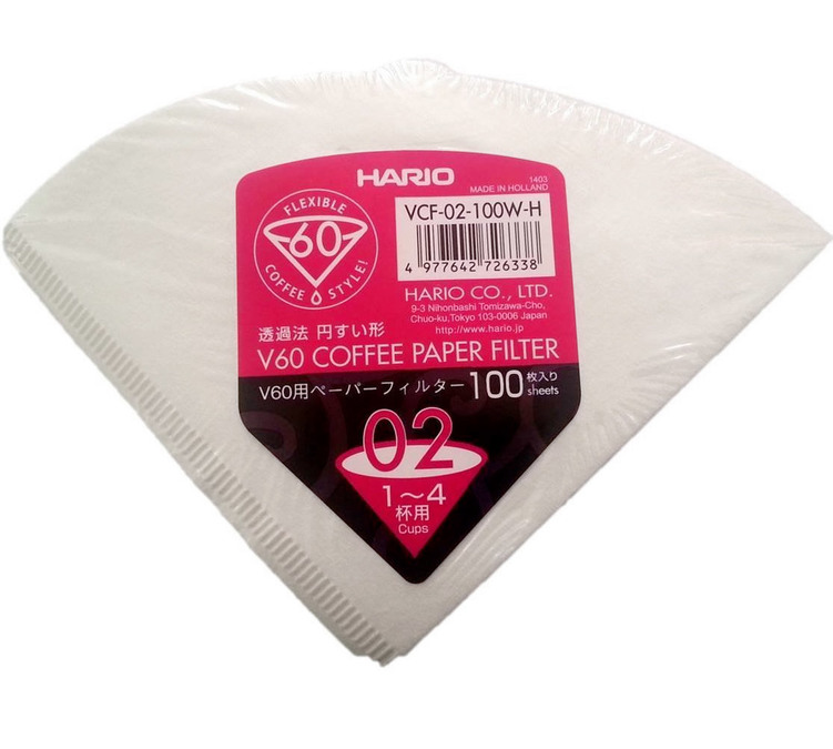 Pour Hario V60 1 /à 4 Tasses Pack 100 Filtres Papier Blanc Hario VDD-02B Dripper de caf/é /& Hario VCF-02-100W