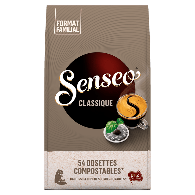 Café dosettes classique SENSEO : le paquet de 40 dosettes à Prix