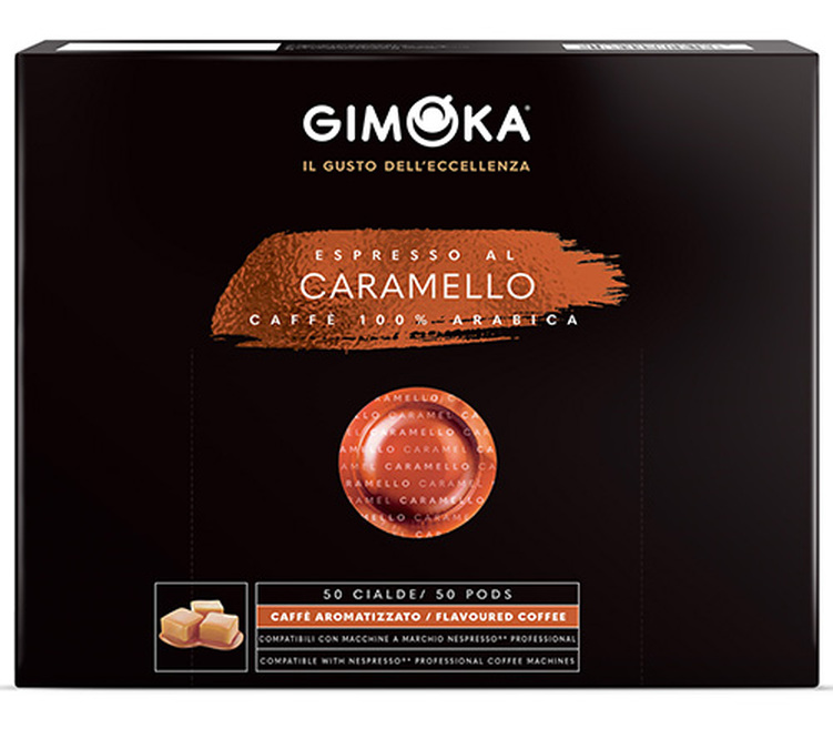 capsules compatibles nespresso pro caramel gimoka