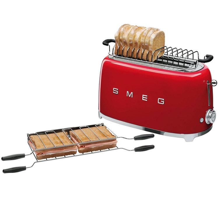 SMEG duo de pinces à sandwich et toast pour Grille-pain 4 tranches