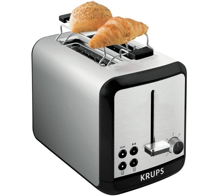 Toaster Krups Savoy KH311010 2 fentes gris et noir
