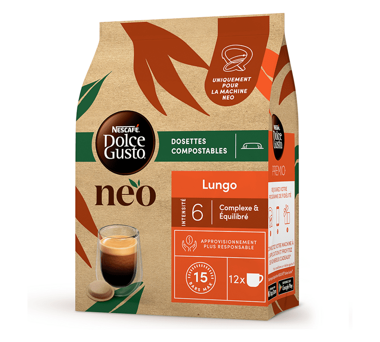 Nescafé - Café dosettes compatibles dolce gusto neo lungo intensité, Delivery Near You