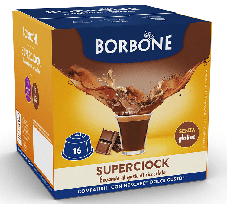 16 capsules compatibles Docle Gusto® Superciock - Caffe Borbone