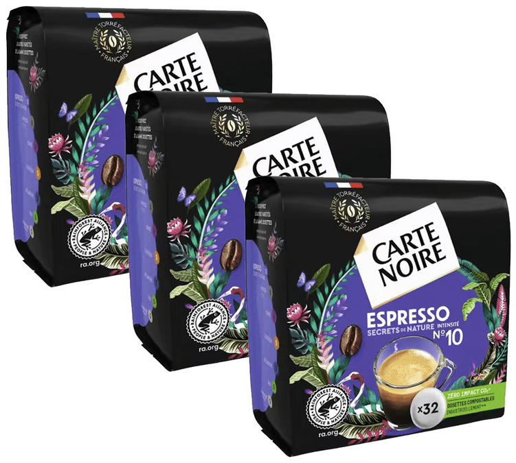 Achat Carte Noire Café corsé dosettes souples intensité 7, 36 dosettes