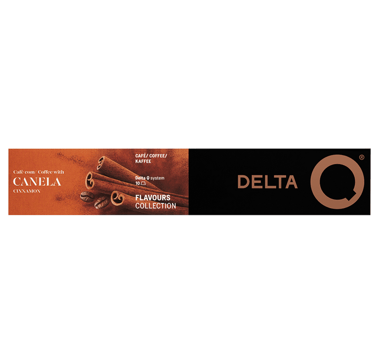 DELTA Q - 10 capsules compatibles Delta Q Cinnamon épicées noix