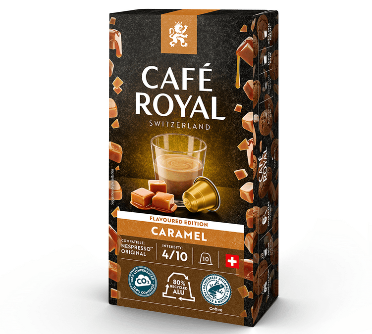 10 capsules Café Caramel compatibles Nespresso® Café Royal