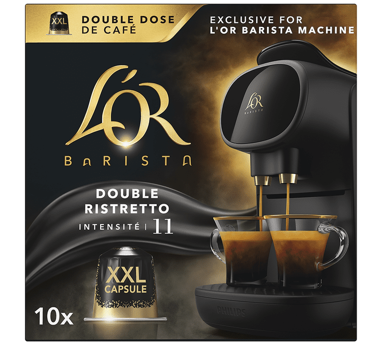 L'Or Espresso Café Ristretto - Intensité 11 - 50 Capsules en Aluminium  Compatibles avec les Machines Nespresso (Lot de 5X10 capsules)