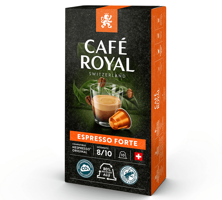 10 capsules Espresso Forte compatibles Nespresso® Café Royal