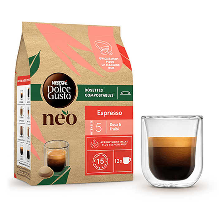 Nescafé Dolce Gusto NEO Multi Variété Espresso, Lungo, Espresso Intenso -  72 dosettes de café compostables à base de papier (6 boîtes de 12 dosettes)  : : Epicerie
