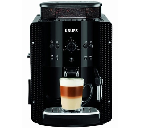 Krups Machine à café broyeur grain, 2 expresso simultanés, Nettoyage  automatique, Buse vapeur Cappuccino, Essential blanche EA810570