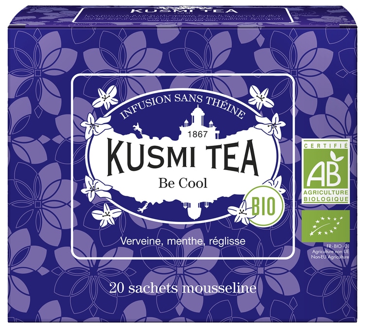 Infusion Be Cool Bio - 20 sachets mousselines - Kusmi Tea