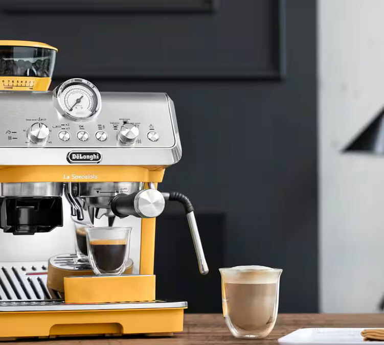 Machine expresso avec broyeur DeLonghi Specialista Arte EC9155 jaune