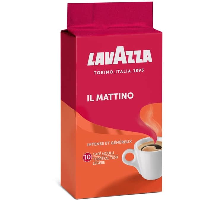 1 KG LAVAZZA IL MATTINO Café Moulu Espresso intense et Généreux 4 x 250 g