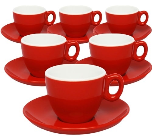 Tasse Expresso rouge brillante 8 cL LUMINARC : la tasse à Prix Carrefour