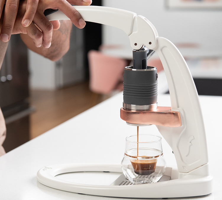 Flair PRO 3 White manual lever espresso machine