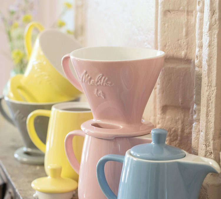 Melitta Pour Over set Classic edition in Yellow Porcelain
