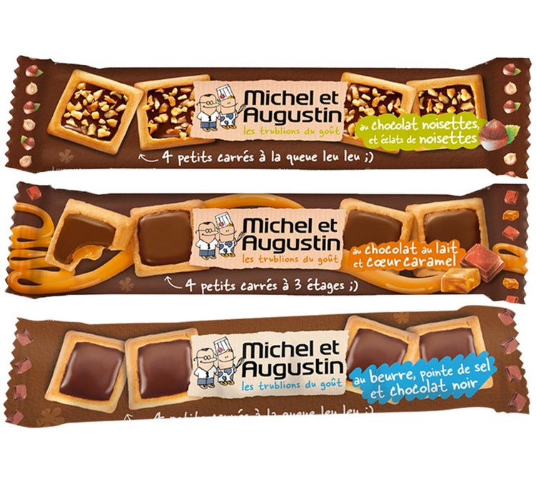 3 Barres De 4 Petits Carres Caramel Et Beurre Sale Michel Et Augustin