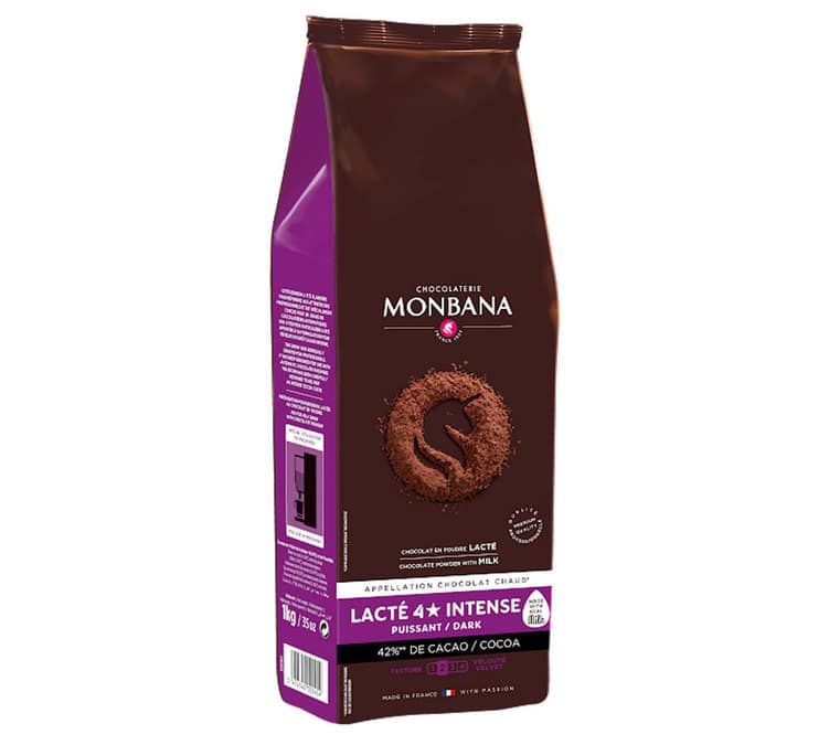 Chocolat en poudre lacté 4 étoiles - Monbana - 1 kg