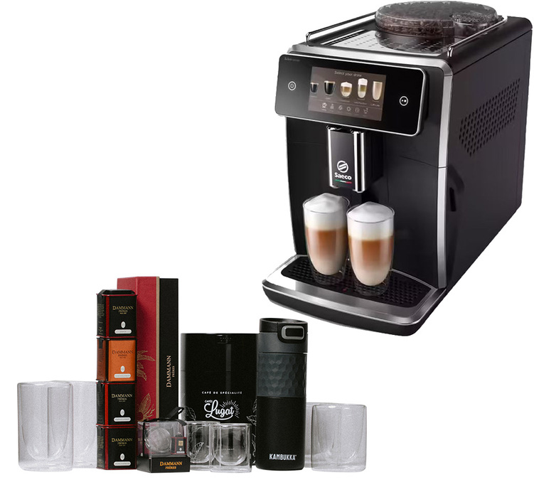Expresso avec broyeur Saeco Xelsis Deluxe SM8780/00 1500 W Noir