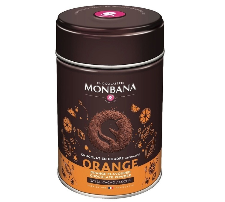 Monbana orangeflavoured cocoa powder 250g