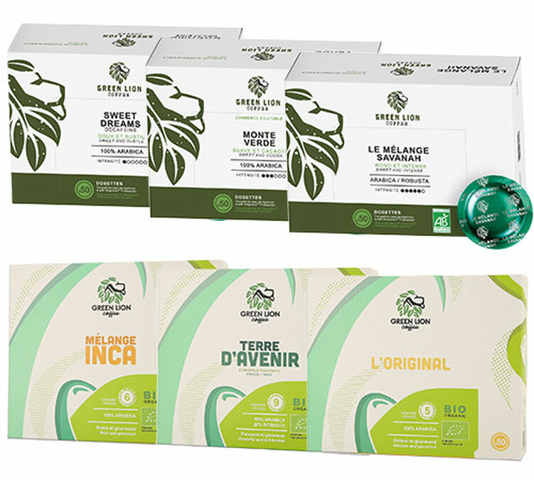 pack decouverte green lion coffee