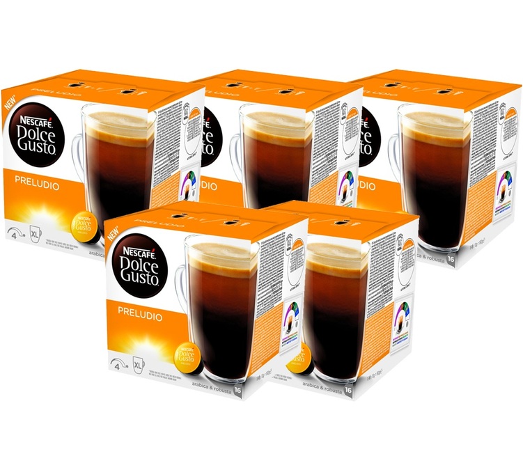 80 Nescafe Dolce Gusto Preludio capsules